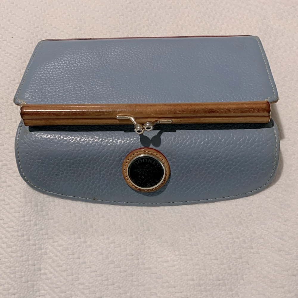 Dooney & Bourke Leather Wallet, Light Blue - Picture 13 of 13